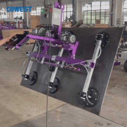 ガラス設置用の電動チルトリフター