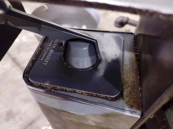 Chip-Spinner vom Trägertyp Barrett 1200-E.