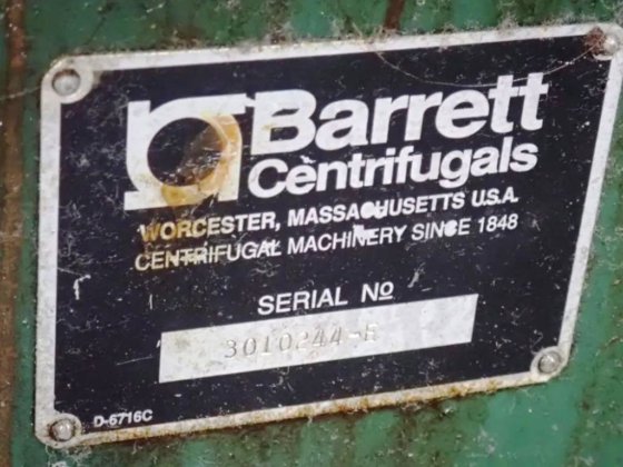 Barrett Spintech 301-E Spanwringer.