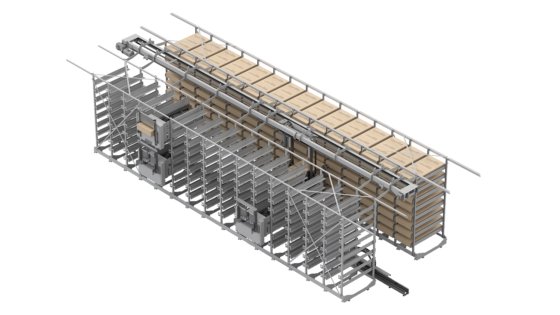 Crate and Box Buffer System CS3015 in Dybvad, Denmark