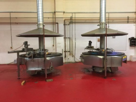 パンケーキの連続生産ライン