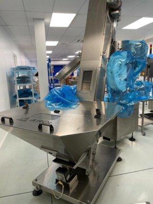 混合并包装粉末到桶和桶中的完整生产线