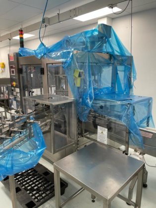 混合并包装粉末到桶和桶中的完整生产线