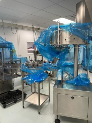 混合并包装粉末到桶和桶中的完整生产线