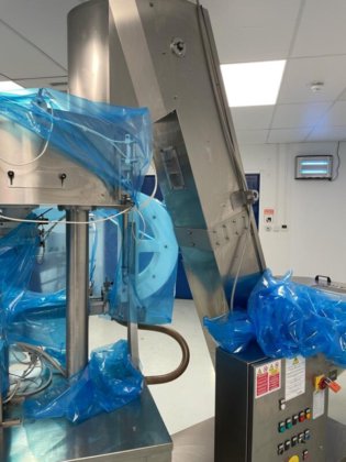 混合并包装粉末到桶和桶中的完整生产线