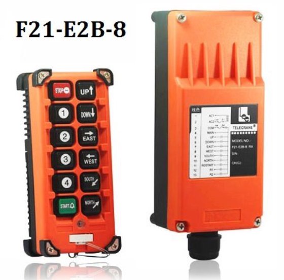 6 Channels 2 Speed Konecranes Wireless Hoist Remote ControlHoist 433mhz