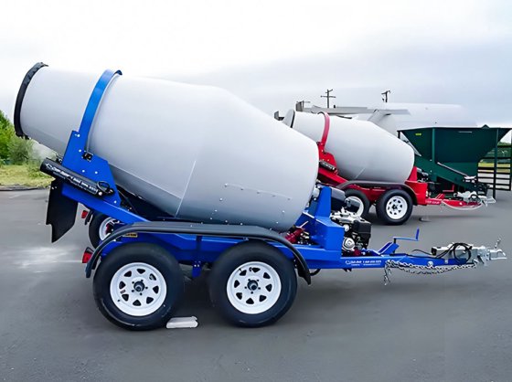 ManXing 1.5m³柴油机拖挂搅拌罐
