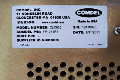 2011 COMDEL CLX-600H，射频发生器