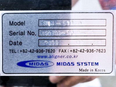 MIDAS SYSTEM，SPIN-5000A，旋转显影机