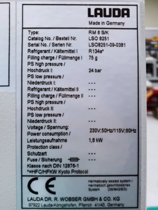 LAUDA、RM6、冷却器