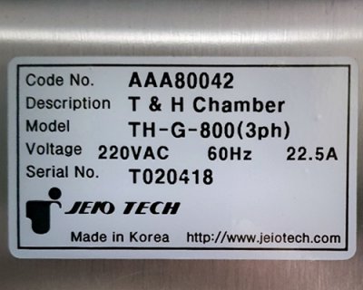 JEIO TECH，TH-G-800L，恒温恒湿箱