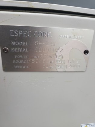 2003年 ESPEC、SH-241、恒温恒湿器