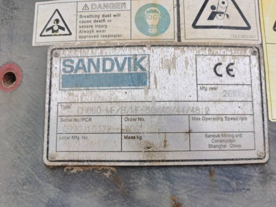 2011 Sandvik CH 660