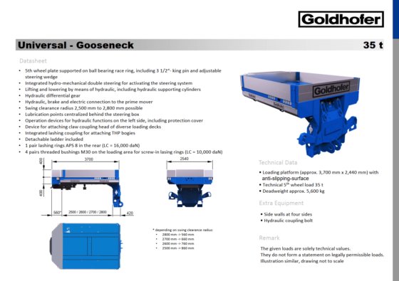 NEW ゴールドホーファー ユニバーサル・グースネック SH 35/2