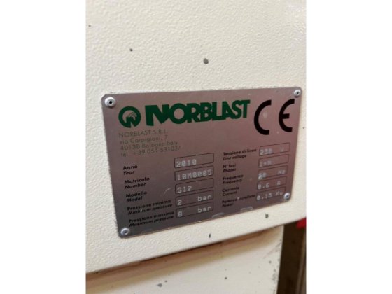 TECNOBLAST S12 sandblasting machine year