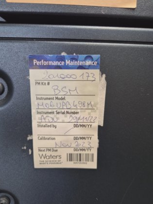 WATERS ACQUITY With SAMPLE MANAGER