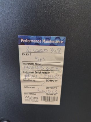 WATERS ACQUITY With SAMPLE MANAGER