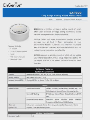 EnGenius EAP300 High Output Power