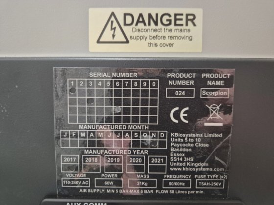 KBiosystems SCORPION P/N 024 Automated