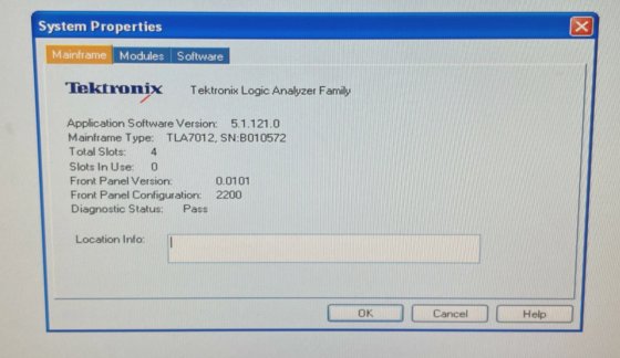 Tektronix TLA7012 Portable Logic Analyzer