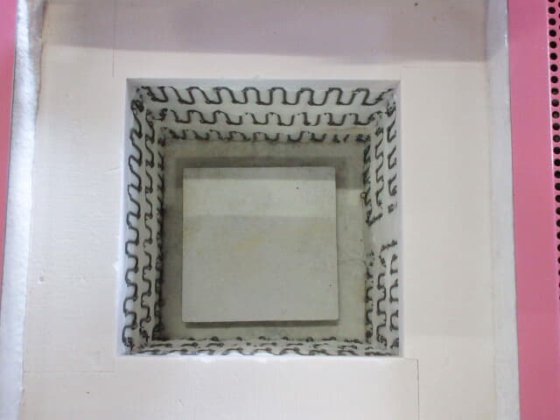 【中古品】日陶科学 小型電気陶芸釜（電気マッフル炉） STD-NU