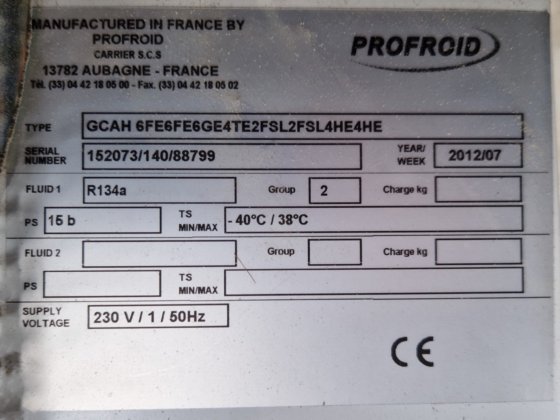 Profroid GCAH 6FE6FE6GE