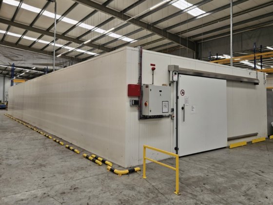 BitzerのCO2設置とコールドルーム