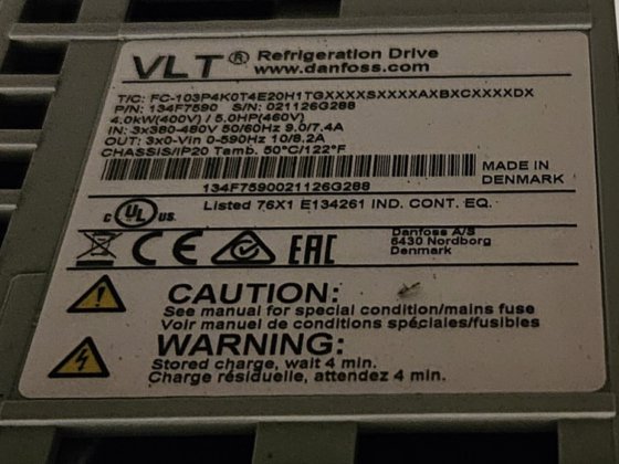 BitzerのCO2設置とコールドルーム