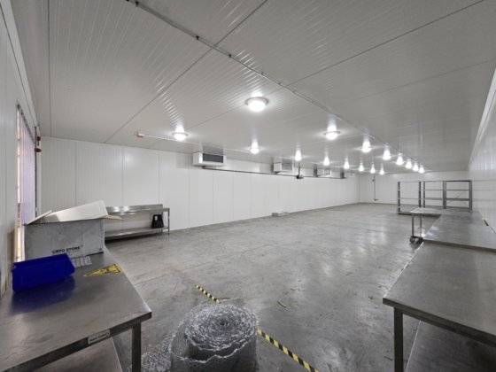 BitzerのCO2設置とコールドルーム