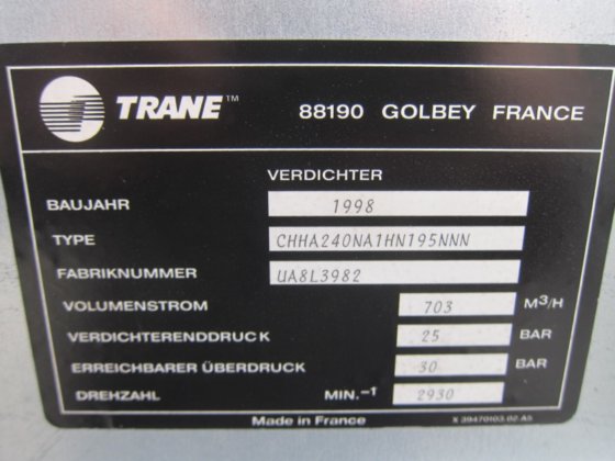 Trane RTHB 255