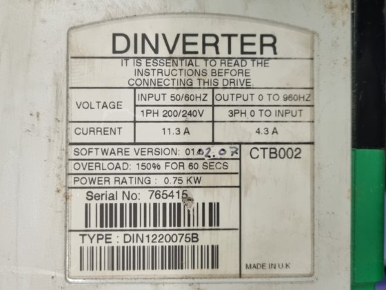 Control Techniques DIN1220075B