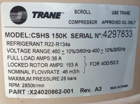 Trane CGAE 103