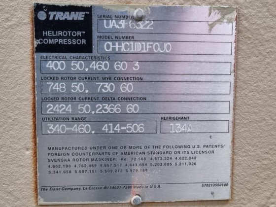 Trane CHHC1D1F0J0