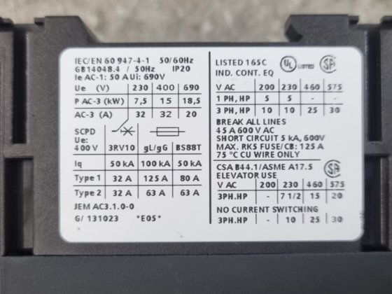 西门子 3RT1034-1AB00