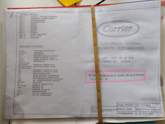 载波 16JB018 水吸收式制冷机