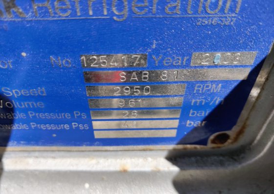 Sabroe SAB 81 水冷式冷水机