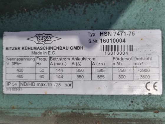 Bitzer HSN 7471-75 (x2)