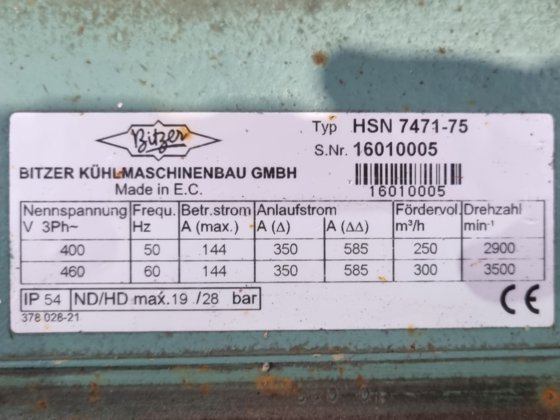 Bitzer HSN 7471-75 (x2)