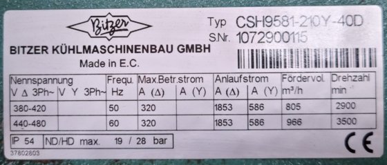 Bitzer CSH9581-210Y-40D
