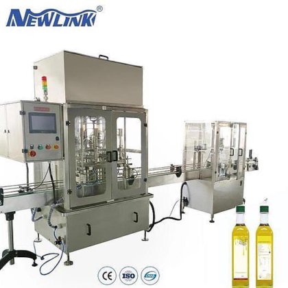 調理用食品オリーブオイル容積充填瓶詰めシーリングキャッピングマシン
