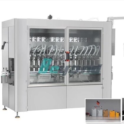 高质量机油瓶灌装封口包装自动机