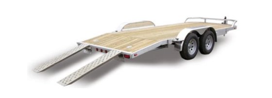 7x18 Aluminum car trailer Car