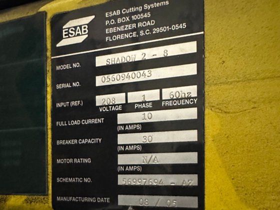 2005 ESAB Shadow 2