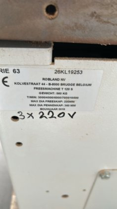 Fraiseuse Robland T120S