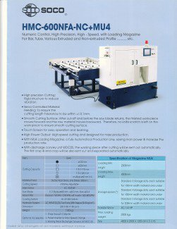 20-24 SOCO, No. HMC-600NFA-NC+MU4, W-7.25