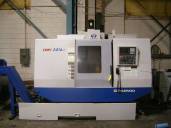 30"X, 16"Y, 18"Z, Daewoo DMV3016D,