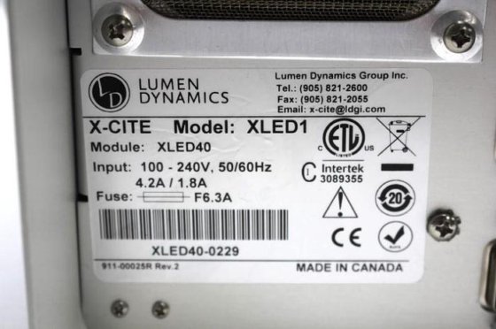 Lumen Dynamics X-Cite XLED1 Multi-Triggering