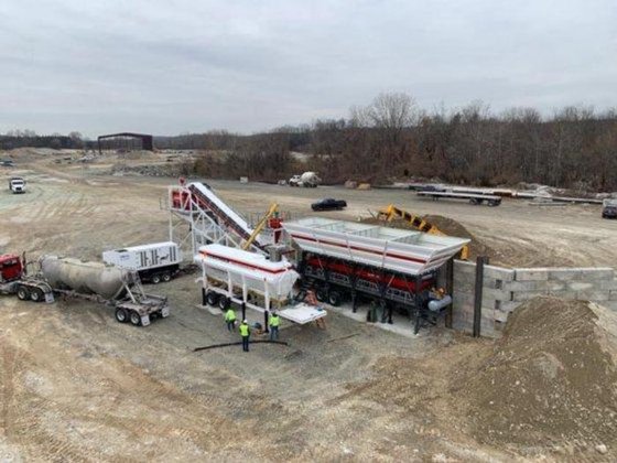 移動式コンクリートプラント