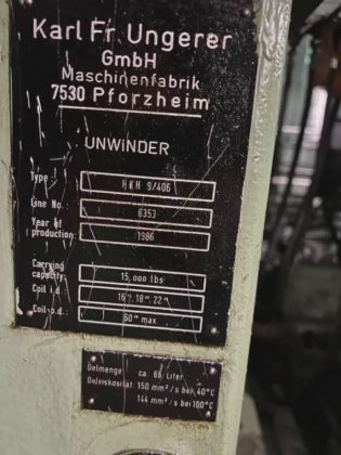 2014 UNGERER Tension Leveling Line