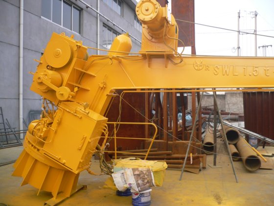 21KN单臂艇筏吊 吊机/起重机